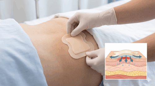 mepilex border sacrum&heel prevencia dekubitov krytie